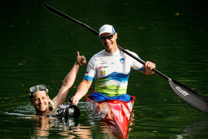 Fabčič s fotografom Sportide Vidom Ponikvarjem. | Foto: 