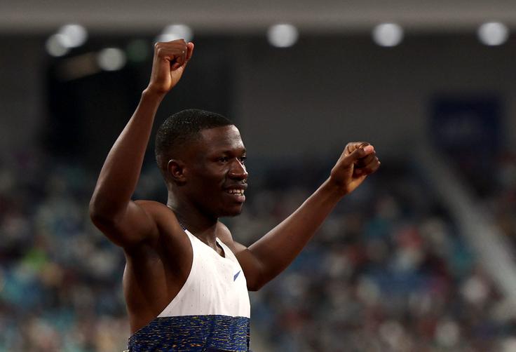 Bayapo Ndori iz Bocvane je slavil v teku na stadionski krog. | Foto: Reuters