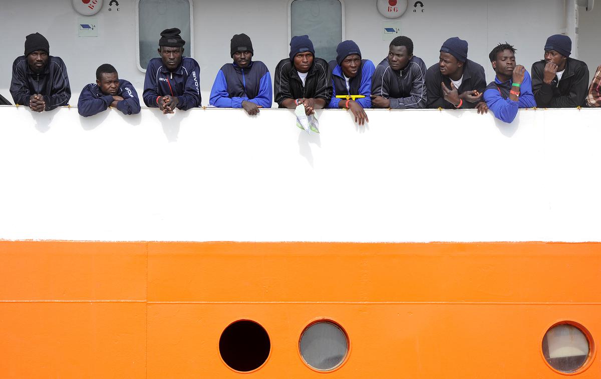 Prebežniki na ladji Aquarius | Foto Reuters