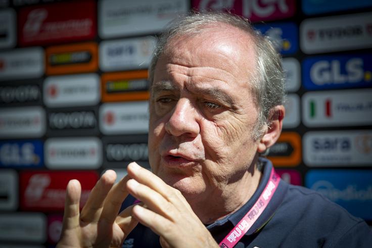 Direktor Dirke po Italiji Mauro Vegni je seznanjen z željo, da bi Slovenija gostila gorsko etapo.  | Foto: Ana Kovač