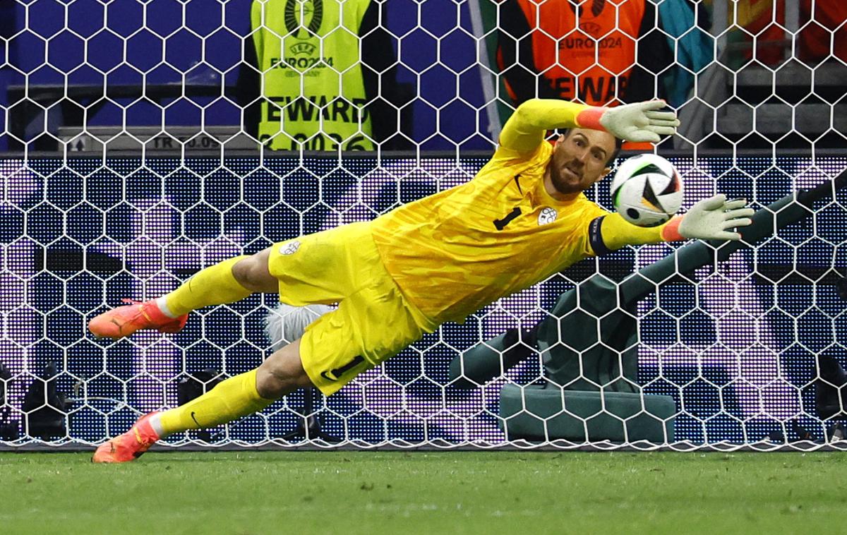 Euro 2024 Slovenija Portugalska Jan Oblak | Jan Oblak je na Euru pokazal odlične predstave. | Foto Reuters