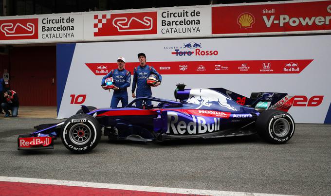 Pierre Gasly in Brendon Hartley (Toro Rosso) | Foto: Reuters