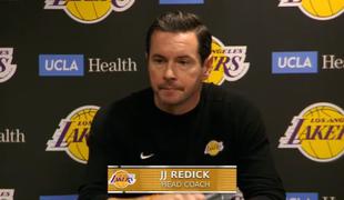 Trener Los Angeles Lakers po slabem večeru brez komentarja #video