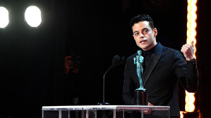Nagrado za najboljšo glavno moško vlogo v filmu je dobil Rami Malek. | Foto: Getty Images