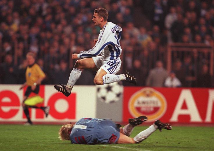 Andrij Ševčenko v dresu kijevskega Dinama leta 1999. | Foto: Getty Images