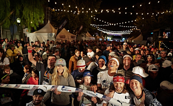 Udeleženci teka Wings For Life World Run bodo 8. maja 2016 štartali ob 11. uri po srednjeevropskem času. To pomeni ob 13. uri v Sloveniji, ob 4. uri v ZDA, ob 21. uri v Avstraliji in tako naprej. (Na fotografiji: ambasadorka teka WFWR je tudi smučarka Lindsey Vonn.) | Foto: Red Bull