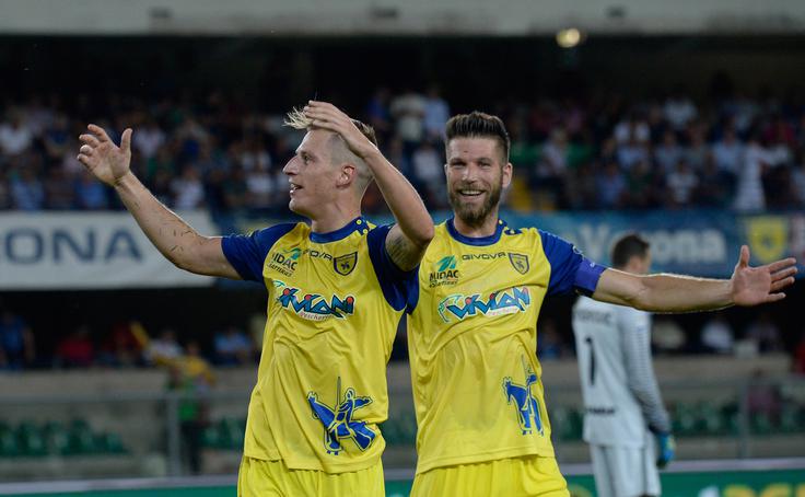 Pri Chievu iz Verone si slačilnico deli z Valterjem Birso. | Foto: Guliverimage/Getty Images