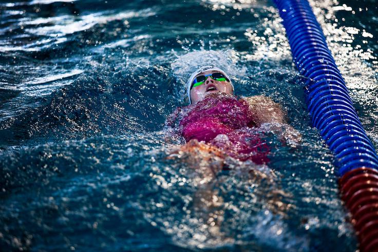 Neža Klančar, Katja Fain (na sliki), Janja Šegel in Tjaša Pintar so se v štafeti 4 x 100 m prosto dvakrat spustile pod mejo štirih minut. | Foto: Peter Podobnik/Sportida