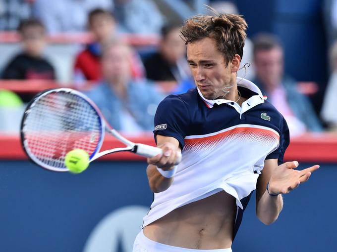 Danil Medvedev se je prvič uvrstil v finale ATP-turnirjev serije masters 1000, kjer se bo pomeril s slovitim Nadalom. | Foto: Getty Images