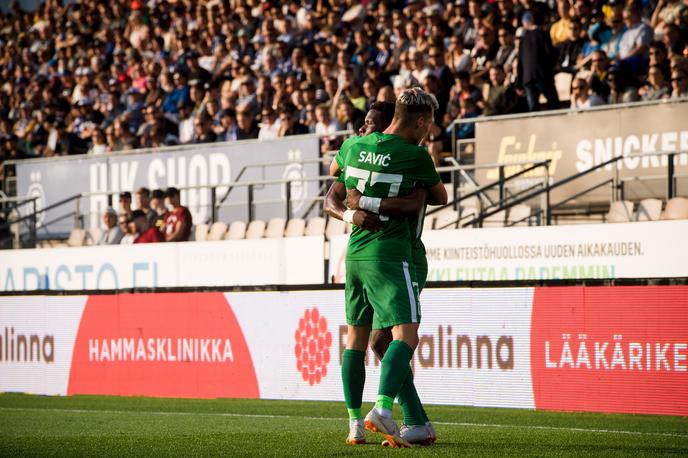 Issah Abass | Nogometaši Olimpije so gladko opravili s HJK s Finske. | Foto SPS/NK Olimpija Ljubljana