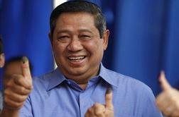 Yudhoyono po volitvah v Indoneziji v veliki prednosti