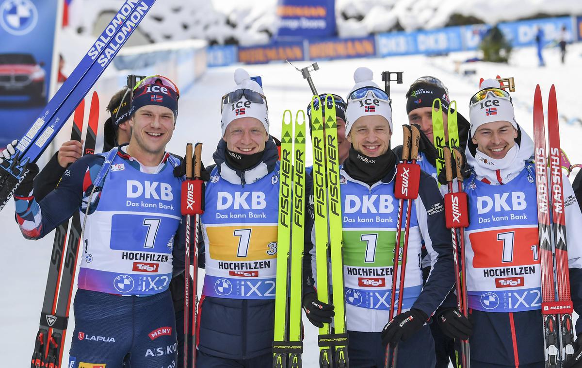 Norveška reprezentanca, biatlon | Zmagali so Norvežani. | Foto Guliverimage