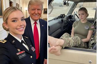 Lepa svetlolasa vojakinja, ki je prelisičila veliko Trumpovih podpornikov: vse je bila prevara