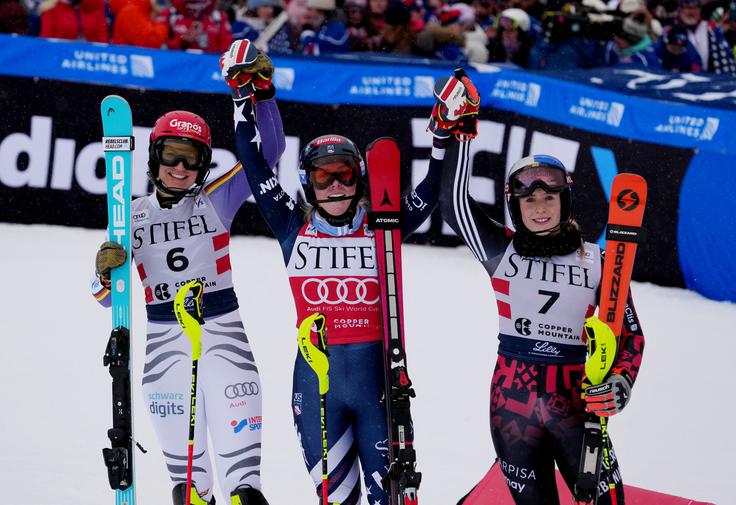 Mikaela Shiffrin je dosegla 104. zmago. | Foto: Reuters
