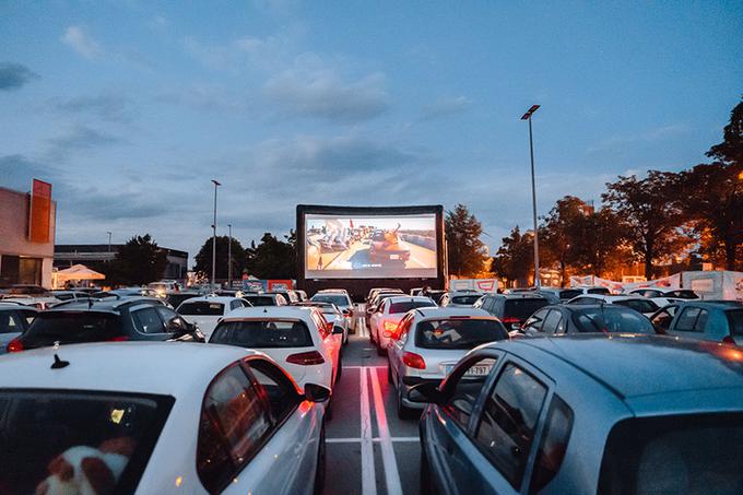 Drive-in kino na Viču | Foto: STA/Katja Kodba