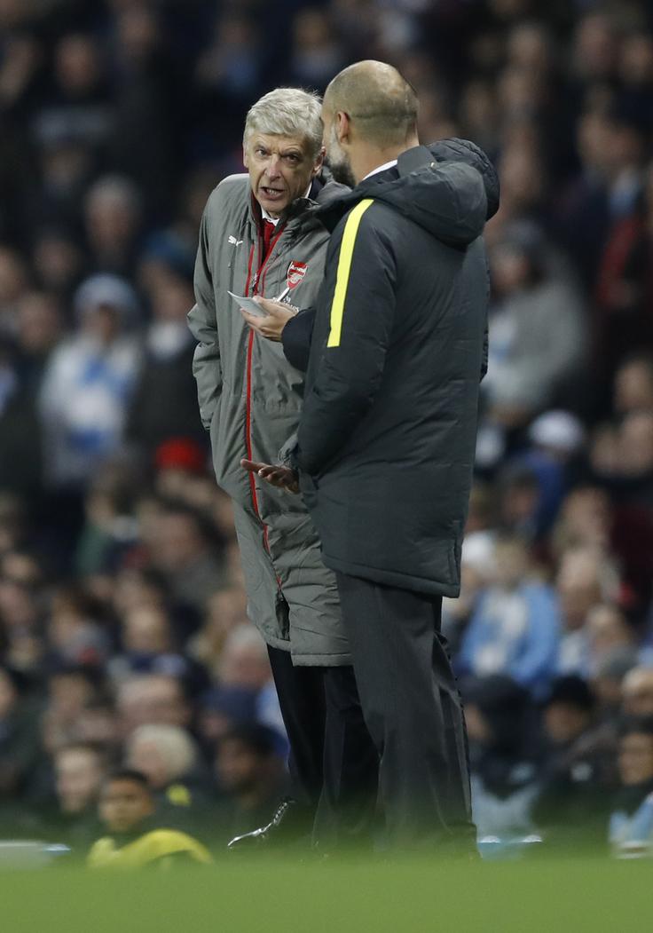 Francoz očita sodnikom, da bi morali razveljaviti oba zadetka Manchester Cityja. | Foto: Reuters