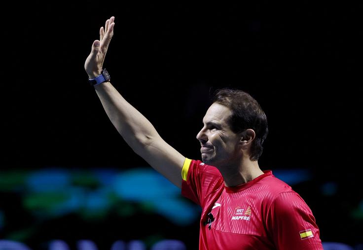 Rafael Nadal ob slovesu | Foto: Reuters