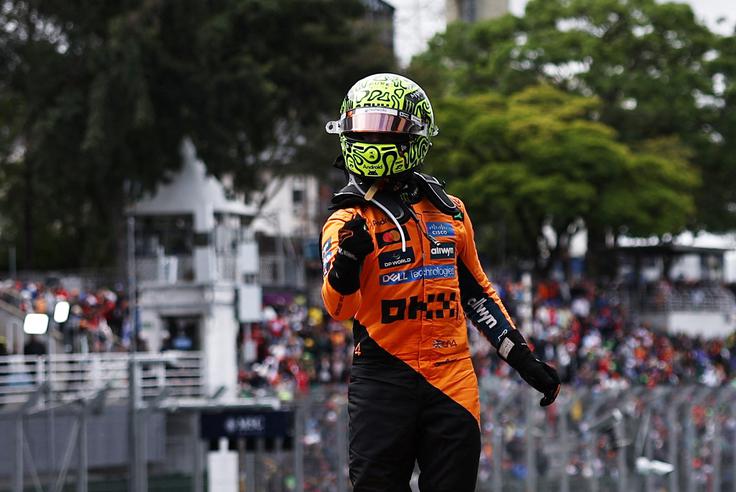 Lando Norris je zdaj 24 točk prednosti pred Oscarjem Piastrijem. Pred začetkom VN Brazilije je bil samo eno točko. | Foto: Reuters