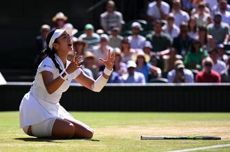 Paolini končala pravljico Filipinke, Mertens prvič v četrtfinalu Wimbledona