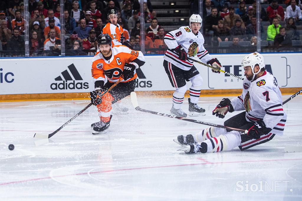 Chicago Blackhawks - Philadelphia Flyers NHL v Pragi 2019