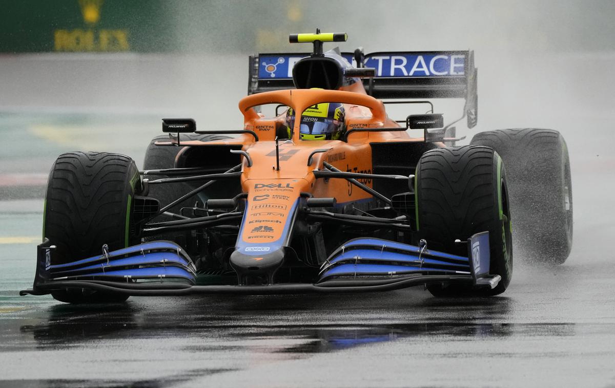 Lando Norris | Lando Norris je dobil deževne kvalifikacije v Rusiji. | Foto Guliverimage