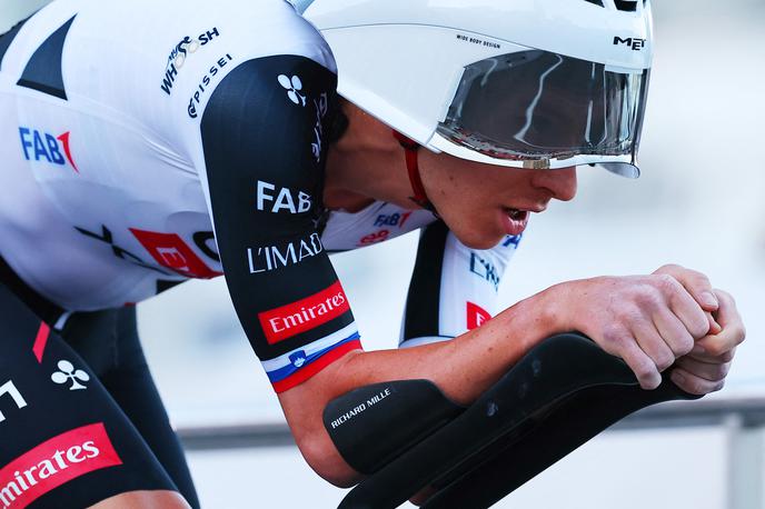 Tadej Pogačar, Vuelta 2026 | Kolesarski kralj Tadej Pogačar je že prvi dan 81. Vuelte oblekel rdečo majico. | Foto Reuters
