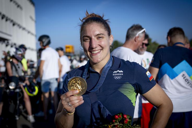 Andreja Leški je bila na OI v Parizu zlata, kar je njen največji uspeh. | Foto: Ana Kovač