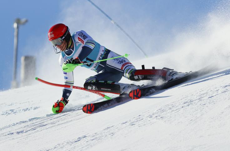 Štefan Hadalin se je v drugi vožnji povzpel po lestvici. | Foto: Reuters