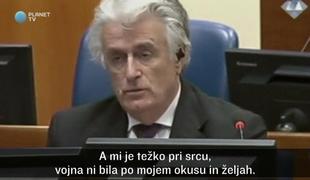 Radovan Karadžić pričakuje oprostilno sodbo (video)