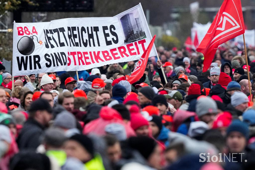 Stavka Volkswagnovih delavcev v Wolfsburgu