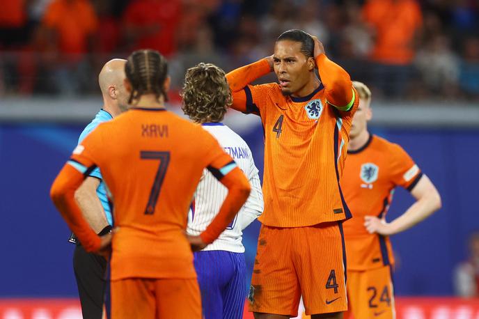 Euro2024: Francija - Nizozemska | V večernem derbiju dneva sta se Francija in Nizozemska razšli z neodločenih 0:0. | Foto Reuters