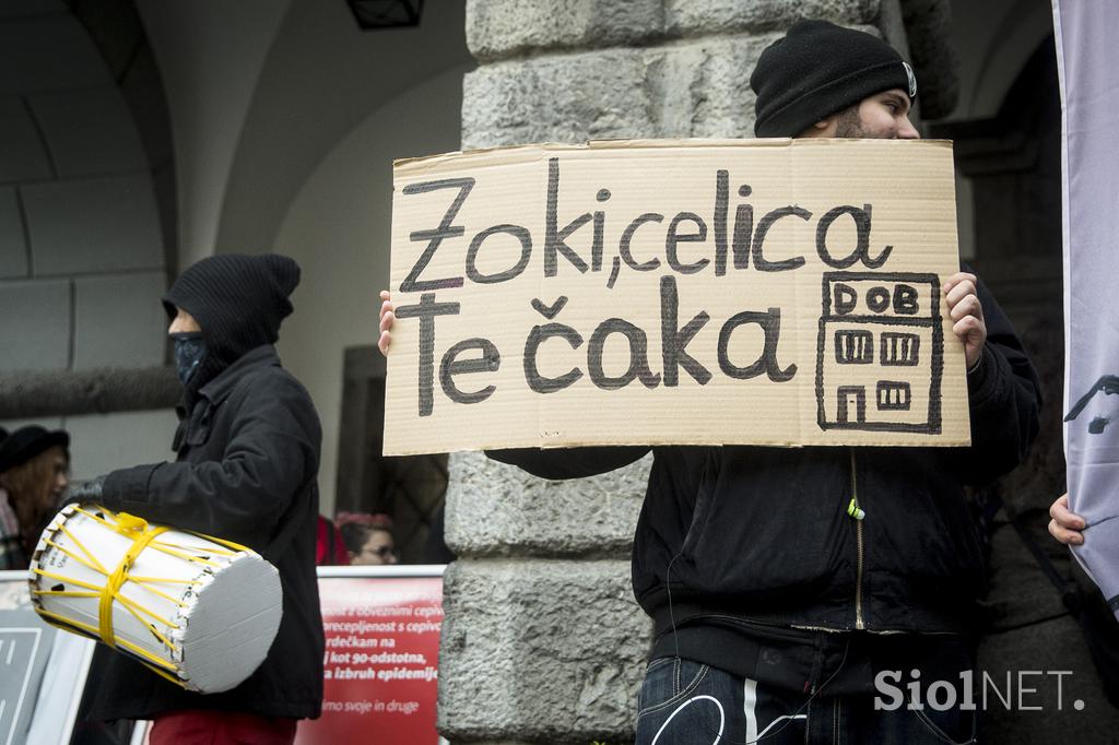 Protest, Zoran Janković, Mol, hostel celica