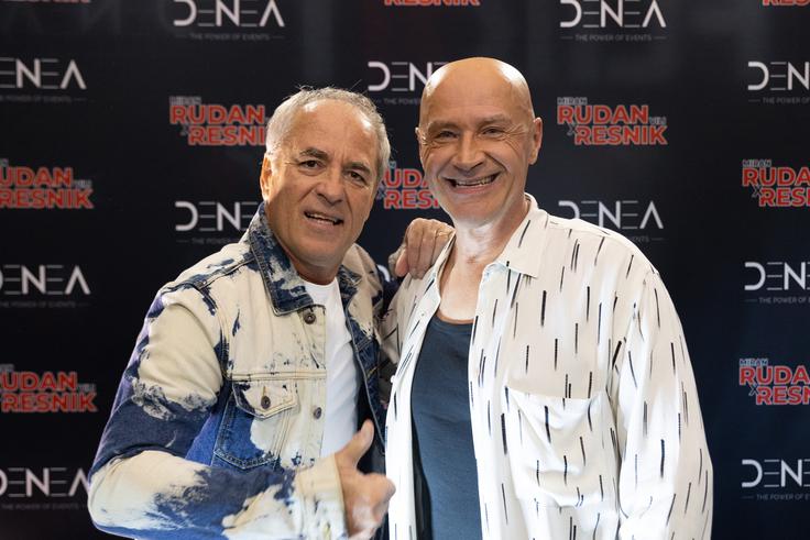 Vili Resnik in Miran Rudan sta po več letih zakopala bojno sekiro. | Foto: Mediaspeed