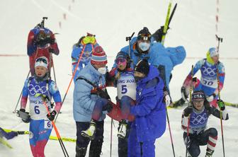 Norveška biatlonka po kolapsu odhaja domov