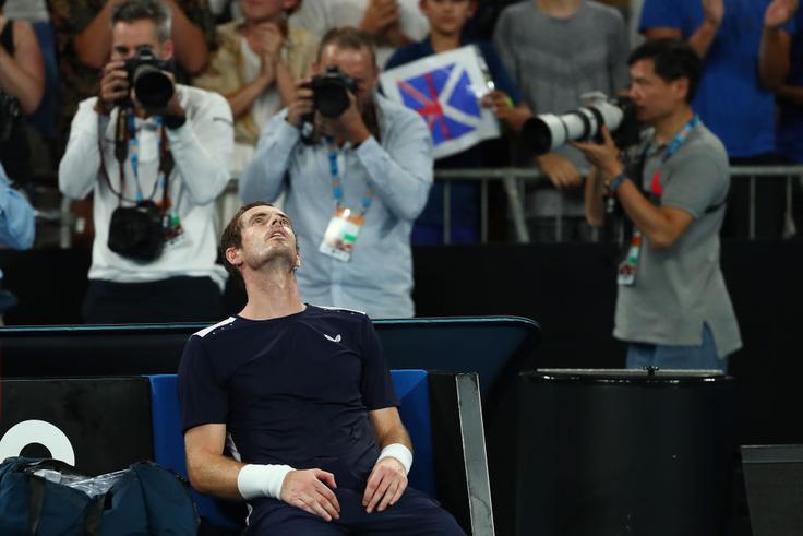 Andy Murray se je moral posloviti v prvem krogu OP Avstralije. | Foto: Gulliver/Getty Images