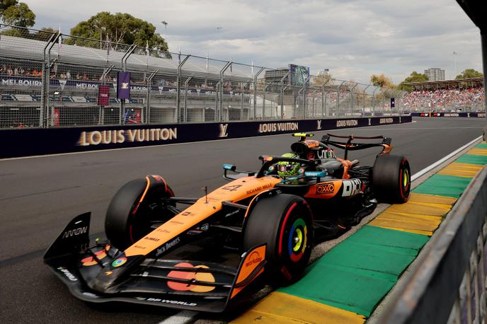 Melbourne Lando Norris McLaren | Lando Norris si je v Albertovem parku pridirkal svoj 10. najboljši štartni položaj v formuli 1. | Foto Reuters