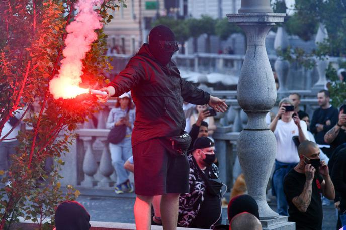 Protesti proti migrantom v Ljubljani | Protesti proti migrantom 7. junija letos | Foto STA