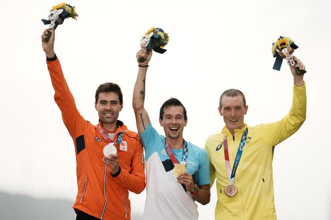 Olimpijska kronometrska trojka: Dumoulin, Roglič in Dennis | Foto: Guliverimage/Vladimir Fedorenko