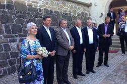 Pahor in Kosorjeva ob obletnici v Trakošćanu zaplesala