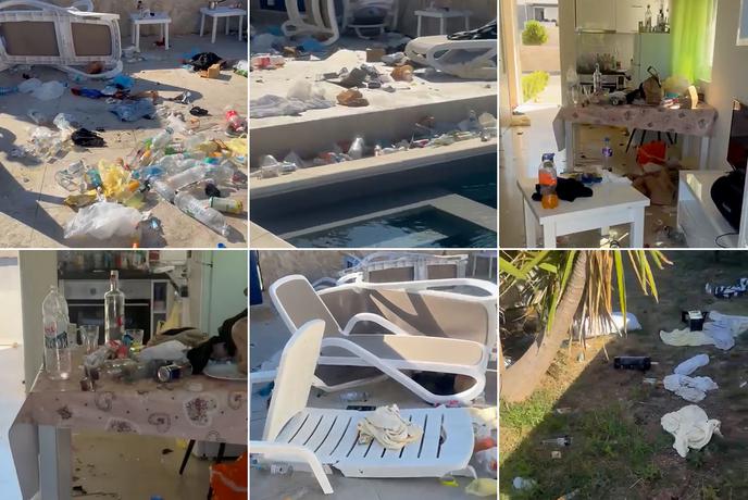 Britanski turisti popolnoma opustošili najet apartma na Hrvaškem #video