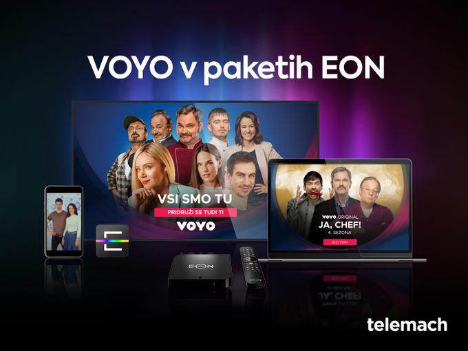 Telemach bo do začetka julija uvedel veliko novost in v svoje pakete EON dodal video na zahtevo VOYO. | Foto: 