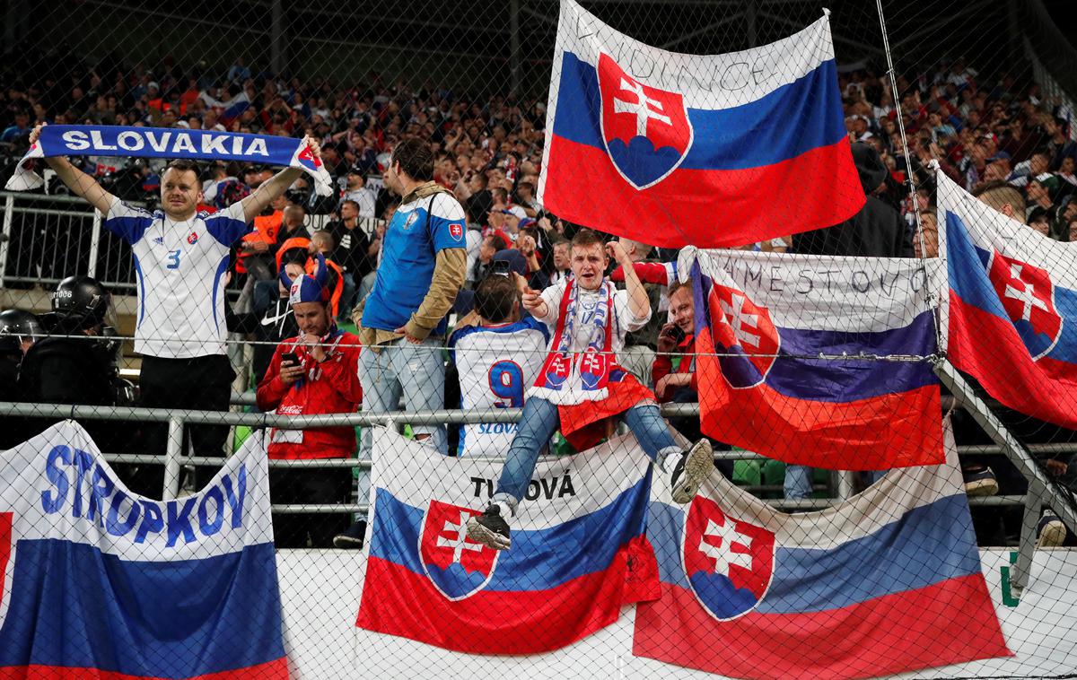 slovaški navijači | Slovaki na oktobrski domači tekmi proti Walesu ne bodo mogli računati na pomoč svojih navijačev. | Foto Reuters