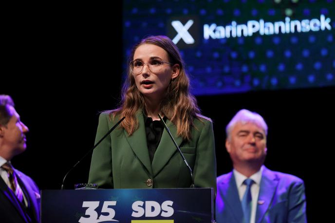 Karin Planinšek | Karin Planinšek je kandidatka stranke SDS za evropske volitve.  | Foto STA