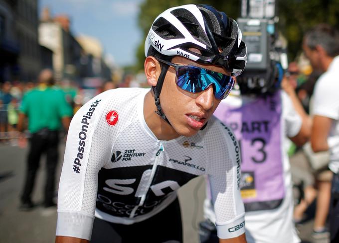 Egan Bernal si je s ciljnim šprintom prikolesaril štiri bonifikacijske sekunde prednosti pred Primožem Rogličem. | Foto: Reuters