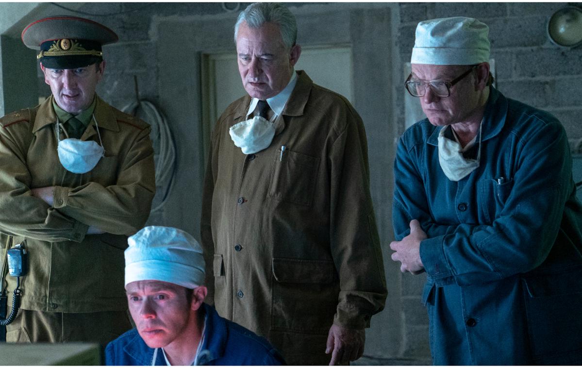 Černobil, serija | Stellan Skarsgård kot sovjetski podpredsednik vlade Borisa Ščerbina in Jared Harris kot jedrski fizik Valerij Legasov | Foto HBO