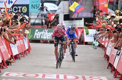 Rigoberto Uran zmagovalec etape, Remco Evenepoel ostaja varno v rdečem
