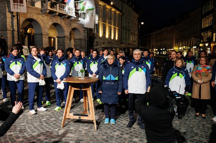 Nataša Pirc Musar: Olimpijske medalje imajo poseben sijaj. A še bolj kot žlahtna kovina se lesketajo vrednote, ki jih odsevajo: vztrajnost, pogum, spoštovanje in predanost. In vi ste ambasadorji teh vrednot. | Foto: Nebojša Tejić/STA