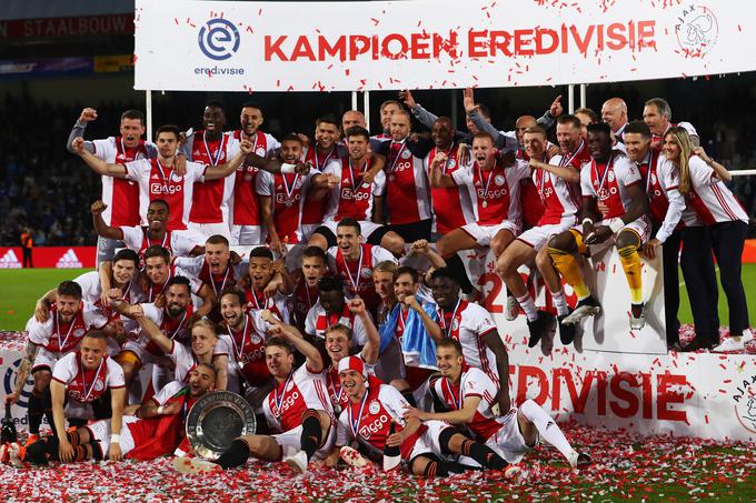 Ajax je po petih letih spet stopil na nizozemski vrh. | Foto: Getty Images