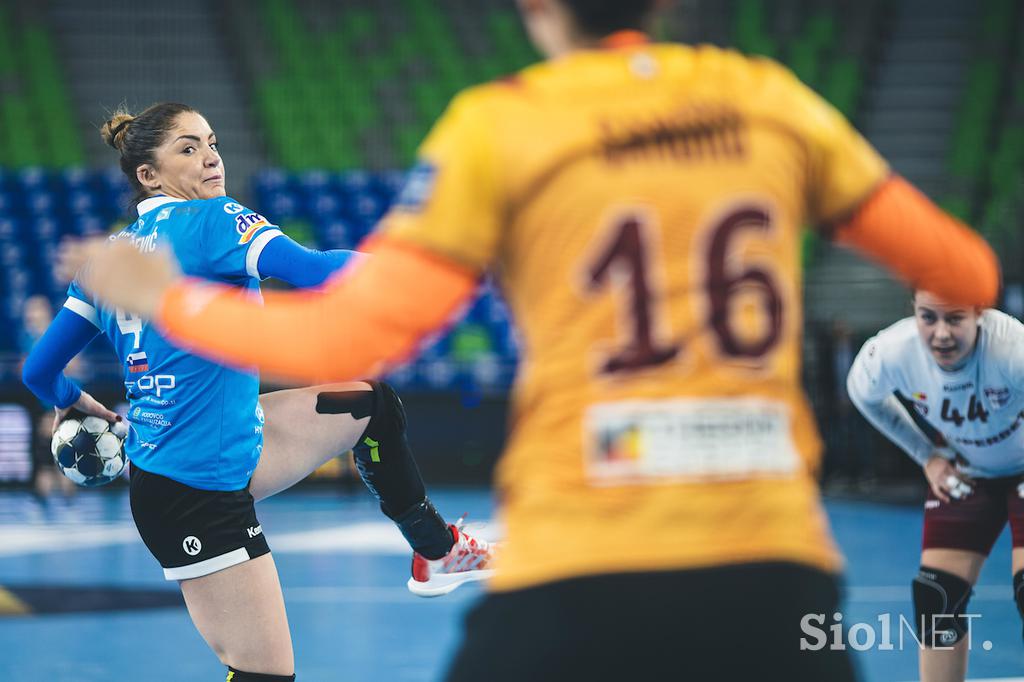 Krim Mercator : Rapid Bukarešta liga prvakinj četrtfinale