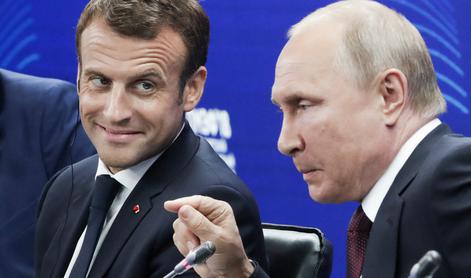 Macron neizprosno o Rusiji. Bo Putin to molče prenesel?